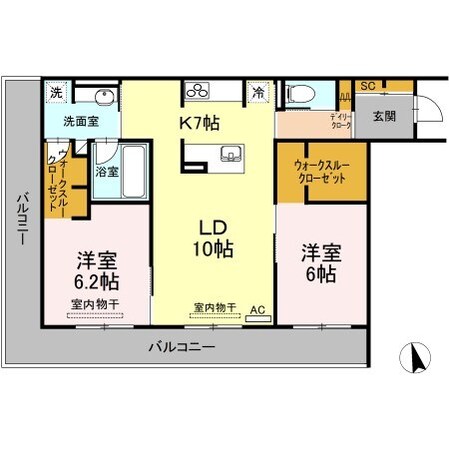 T-5FLATの物件間取画像